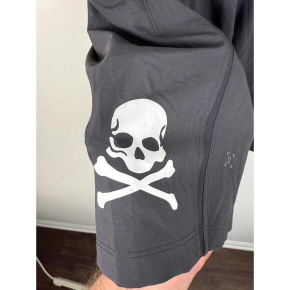 Lululemon Skull Pace Breaker Out Of Mind Liner 9" Black Size Medium Stretch - Picture 3 of 6